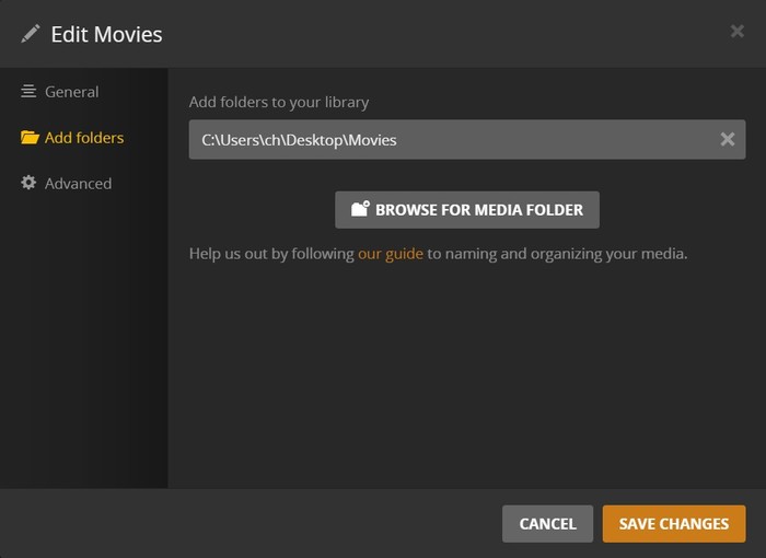 adding movies to plex