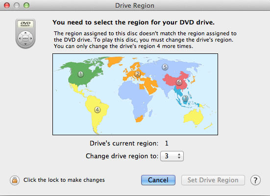 How to Change DVD Region Code on Mac