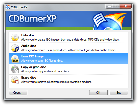 CDBurnerXP Free DVD Authoring Software