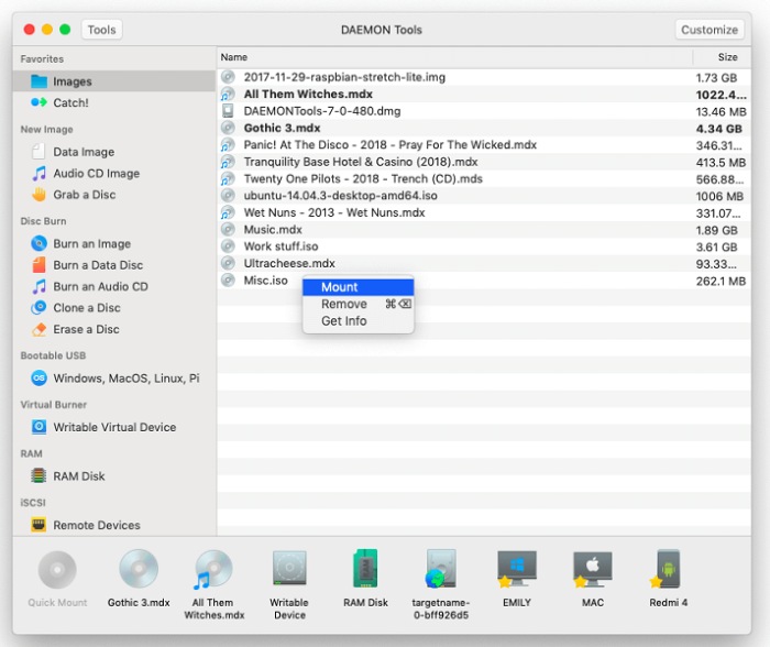 DAEMON Tools for Mac