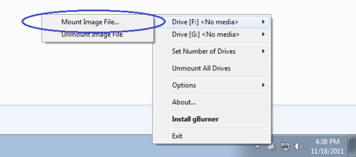 gBurner Virtual Drive