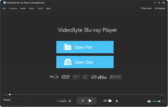 Step 1. Download, install and run VideoByte Blu-ray Player on your computer.