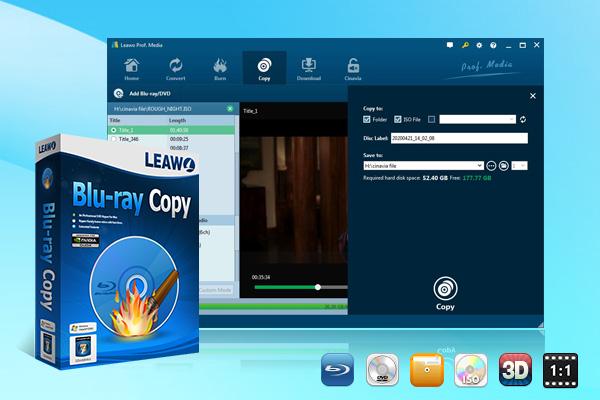 Leawo Blu-ray Copy Features