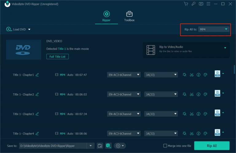 Choose Output Format