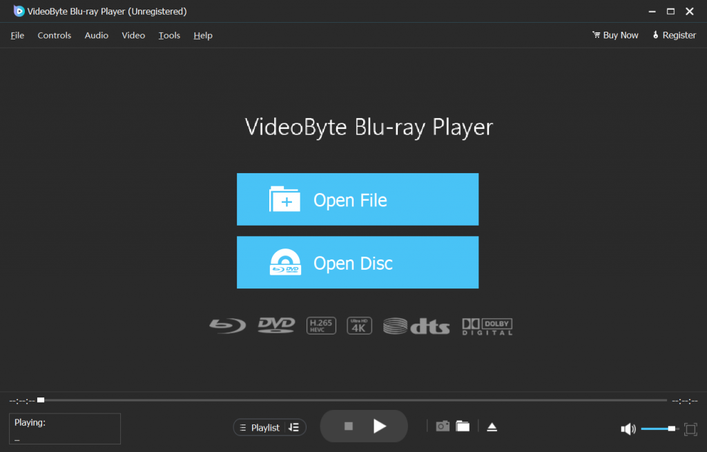 VideoByte Blu-ray Player Main Interface