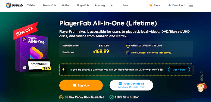 Expensive Pricing of DVDFab PlayerFab 6