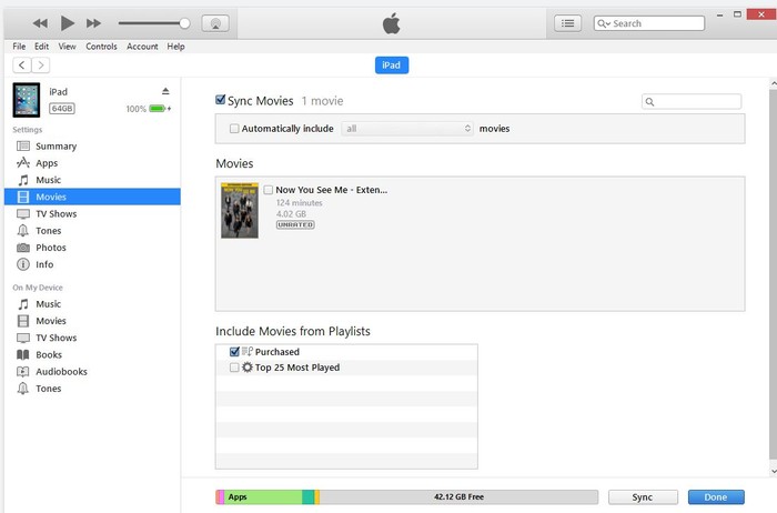 Sync DVD to iPad via iTunes