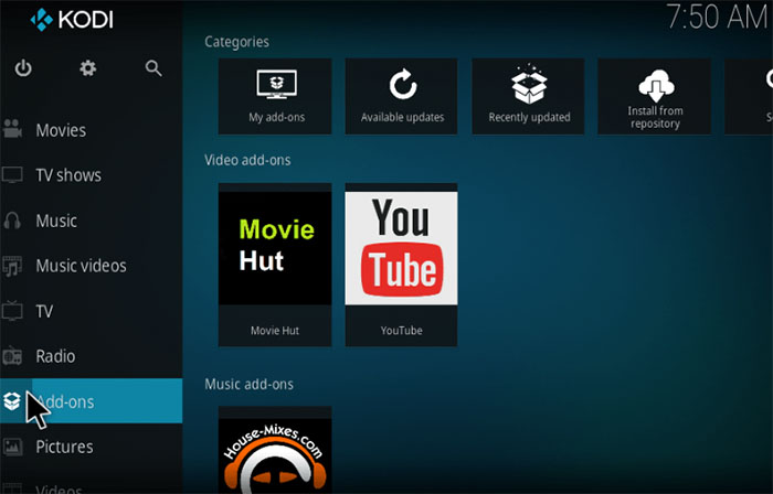 Tap On Add On Kodi