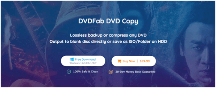 The Product Page of DVDFab DVD Copy