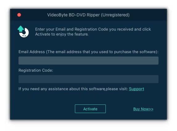 VideoByte BD-DVD Ripper Unregistered Mac